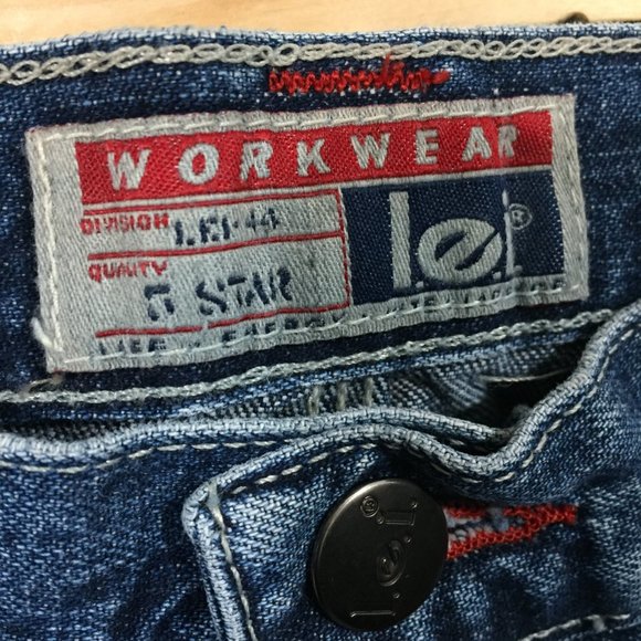 VINTAGE L.E.I. HIGH WAIST DENIM SHORTS SIZE 11 - Picture 7 of 7